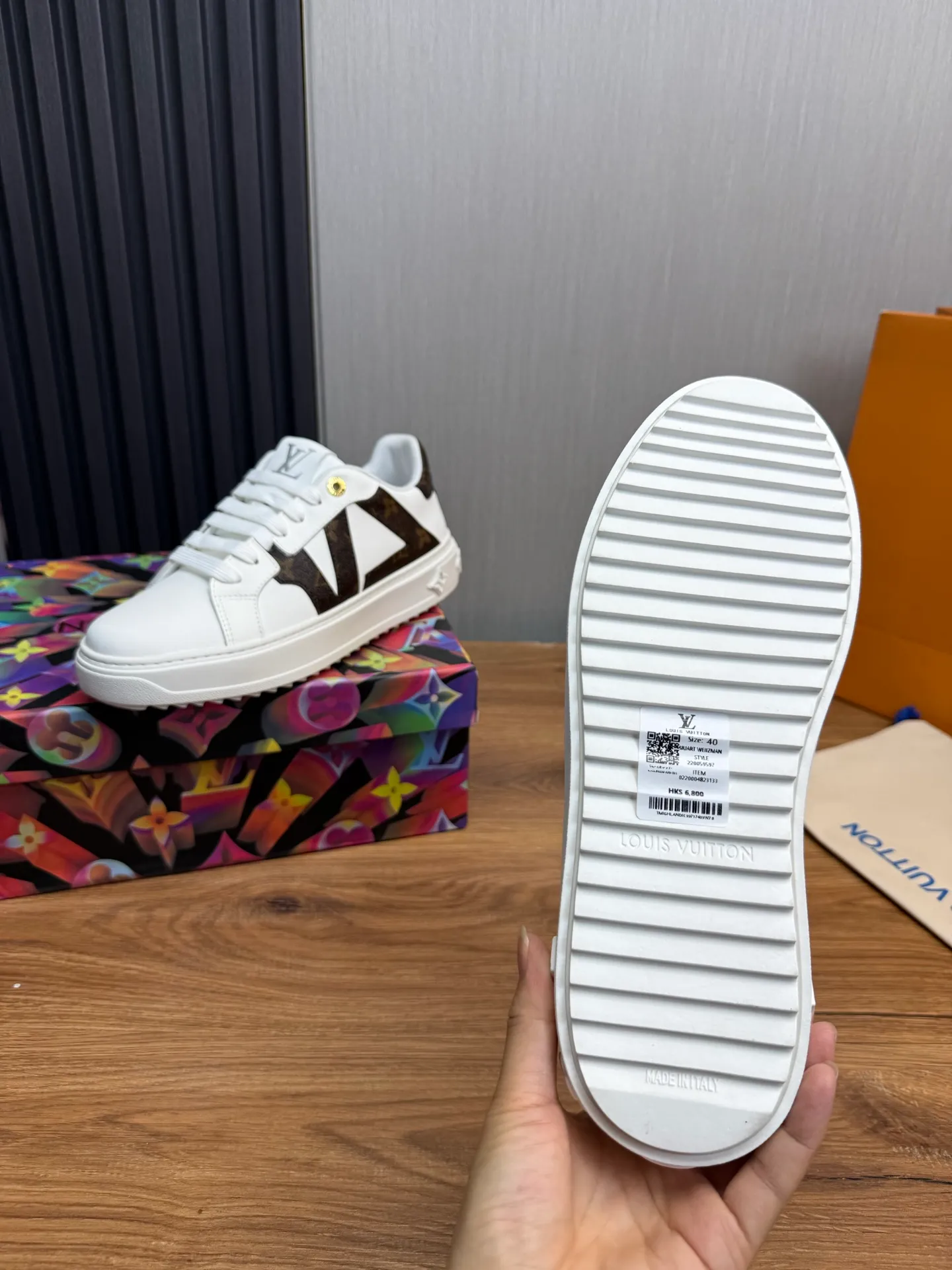 Men's shoes 💰520💰 LOUIS VUITTON [Luden Yiwei] The new trendy Lv is on the market 🎁, casual and fashionable men's shoes 👟 The upper is made of imported silk cowhide + cowhide mesh lining, the original wear-resistant rubber outsole, the version is simple and elegant, exclusive for trendy men. 38-44